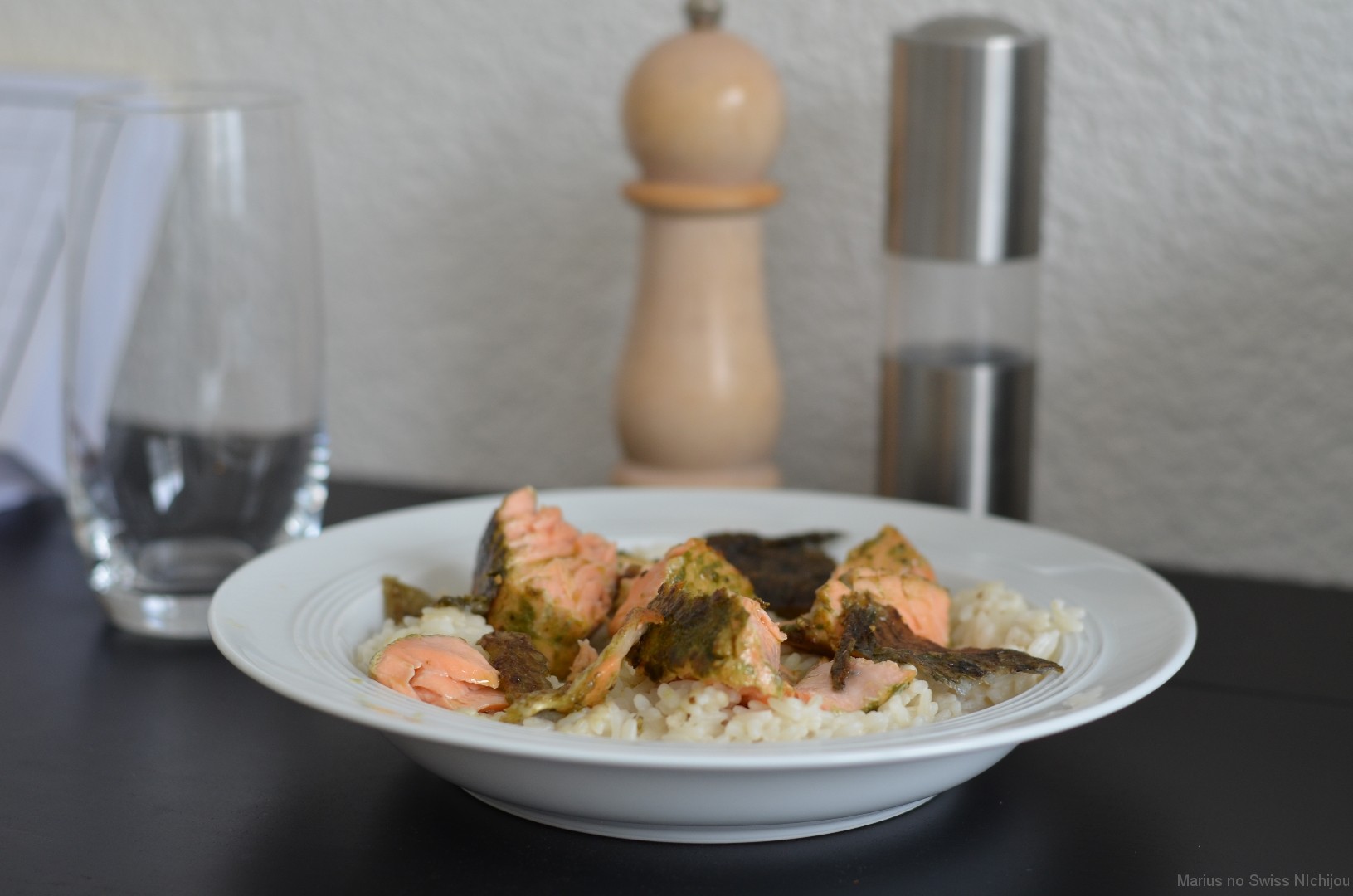 Rezept: Maccha-Lachs mit Kokosreis - Tabimonogatari - 旅物語