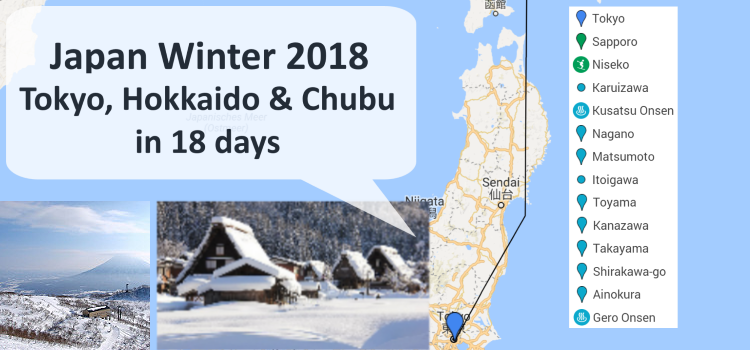 Japan 2018 – Itinerary Update Japan 2018 – Itinerary Update