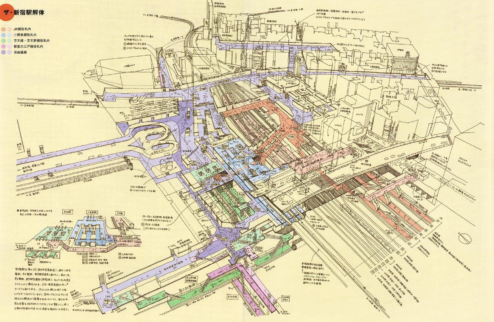 Map of Shinjuku Station