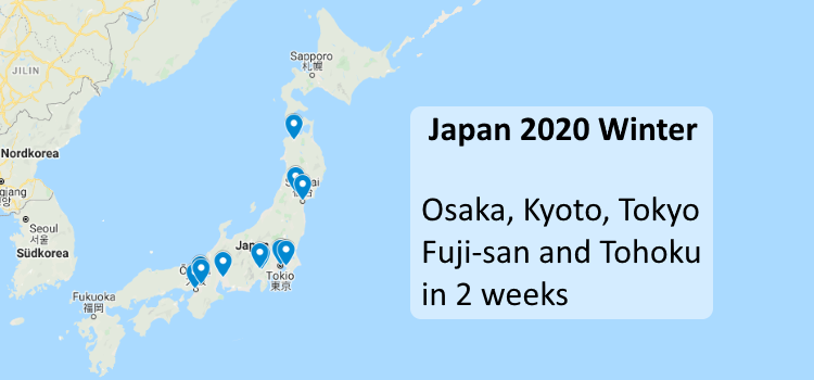 Japan 2020 Winter: Itinerary