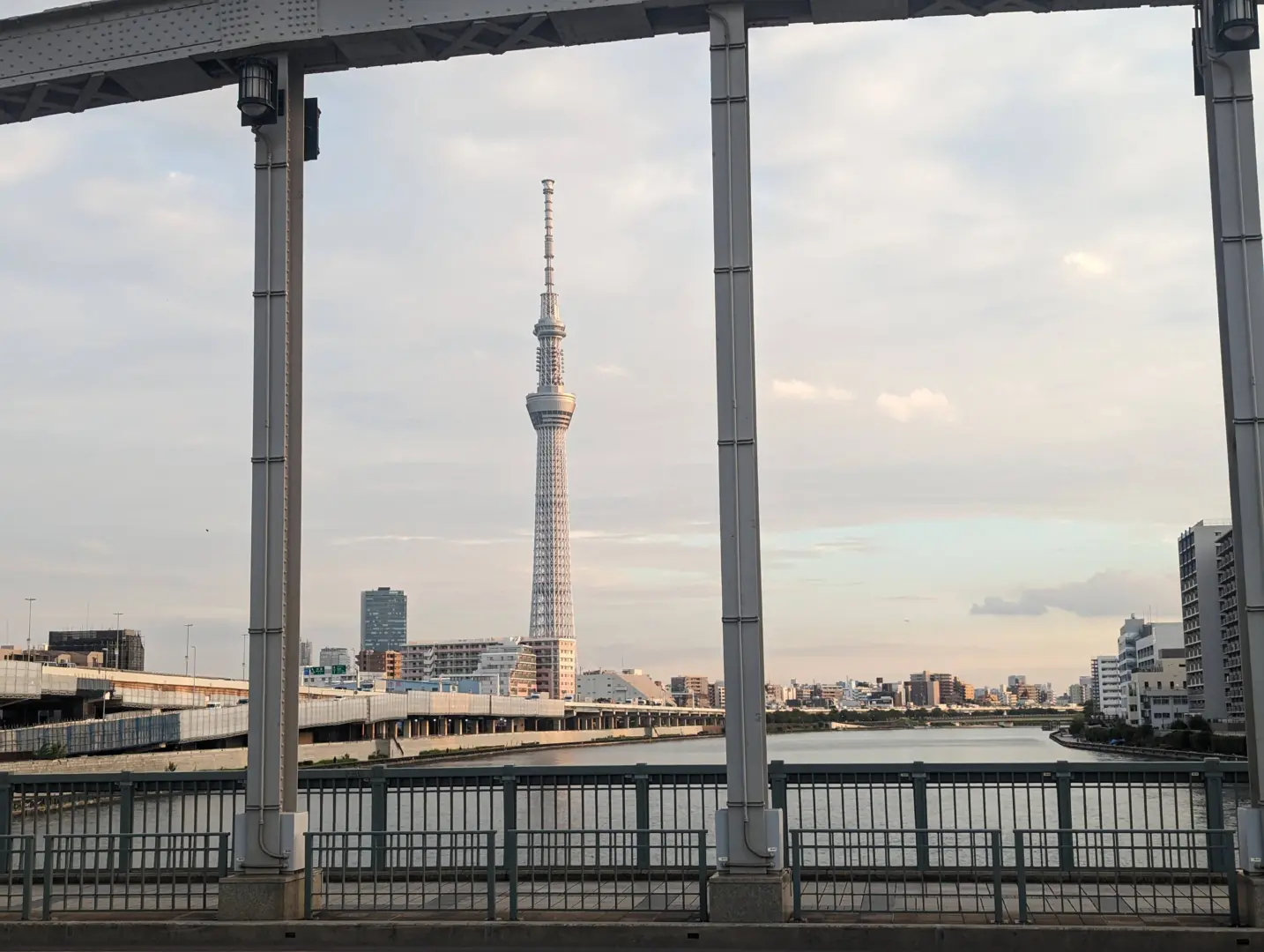 Skytree and Sumida river