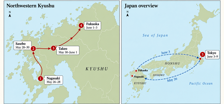 Planning a Two-Week Kyushu and Tokyo Trip in Early Summer Planning a Two-Week Kyushu and Tokyo Trip in Early Summer
